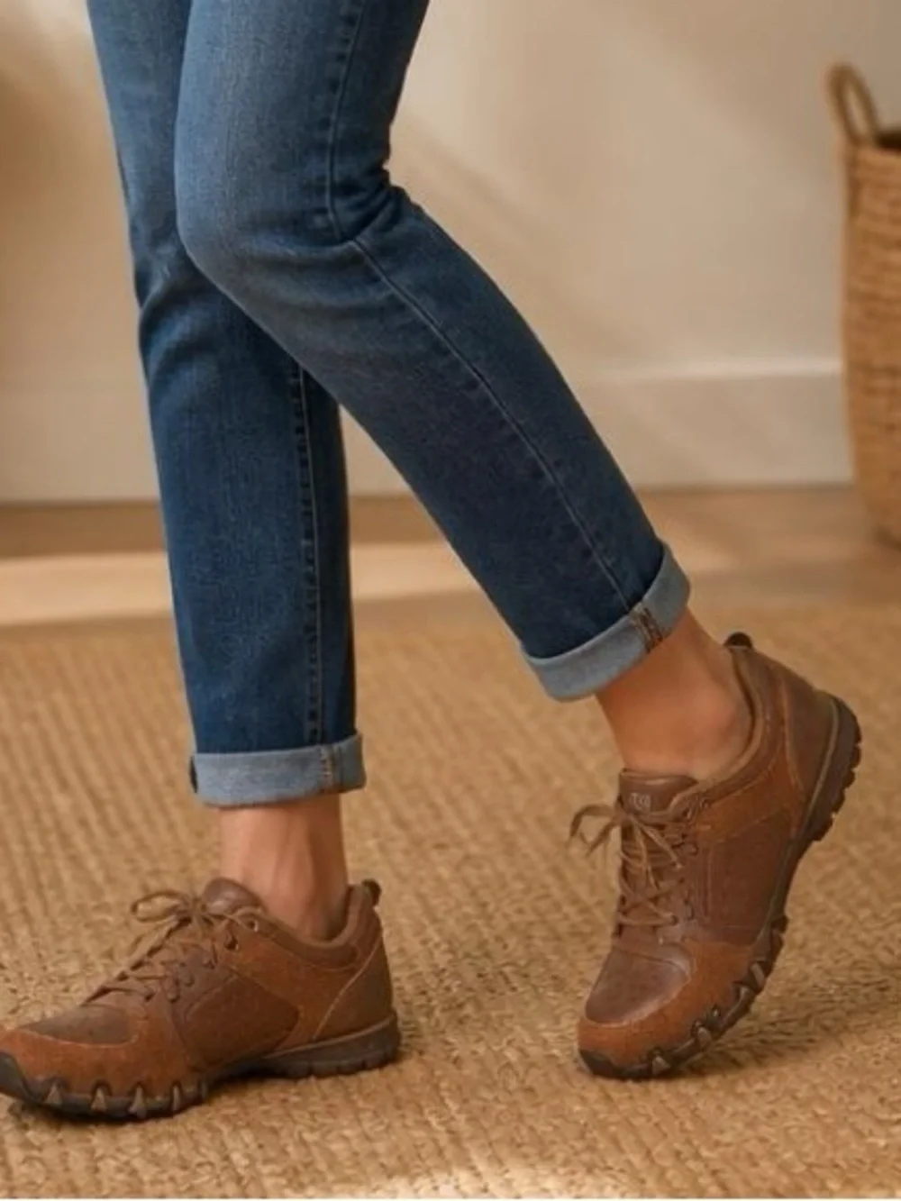 Skechers Brown Leather Casual Shoes Style #48912